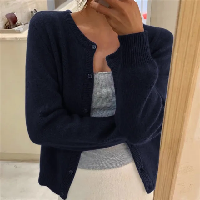 Cora | Women's Cardigan, Soft Knit Button-Front Winter Cardigan