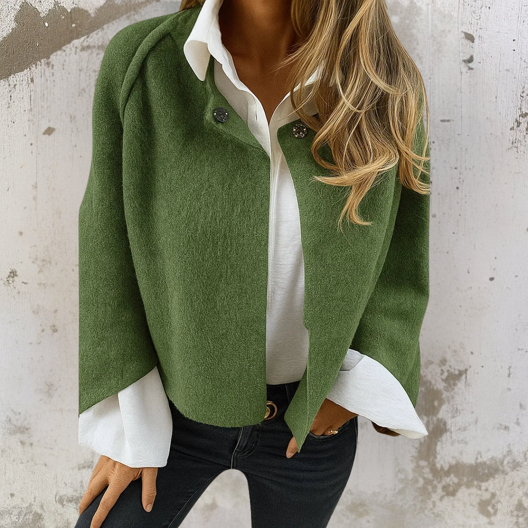 Nadine | Women's Cardigan, Fluffy Wool Button-Front Winter Cardigan
