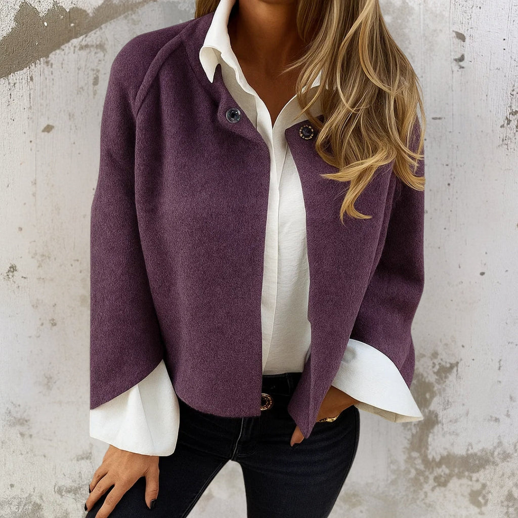 Nadine | Women's Cardigan, Fluffy Wool Button-Front Winter Cardigan
