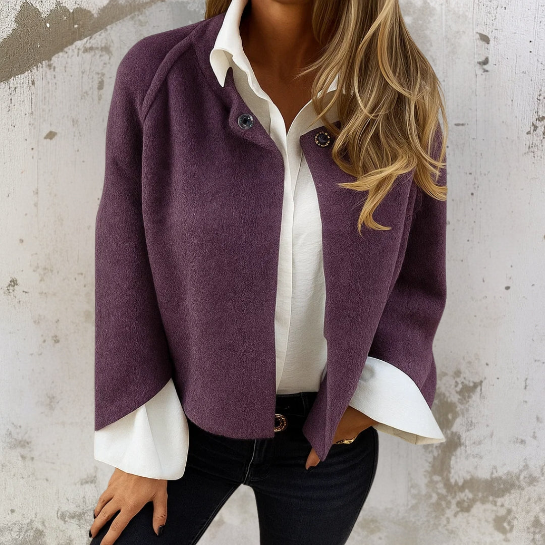 Nadine | Women's Cardigan, Fluffy Wool Button-Front Winter Cardigan