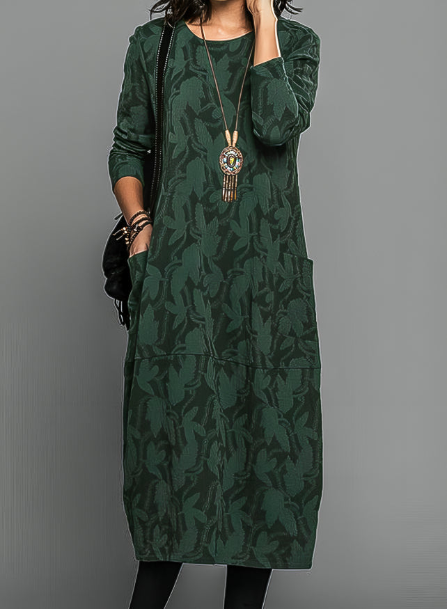 Cassie | Women's Round Neck Winter Dress Relaxed Casual Autumn Winter