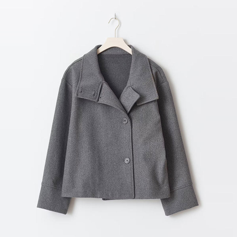 Clara | Women's Cropped Peacoat Double Breasted Wool Blend Winter