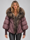 Clementine | Women's Faux Fur Hooded Puffer Jacket Oversized Padded Winter Coat