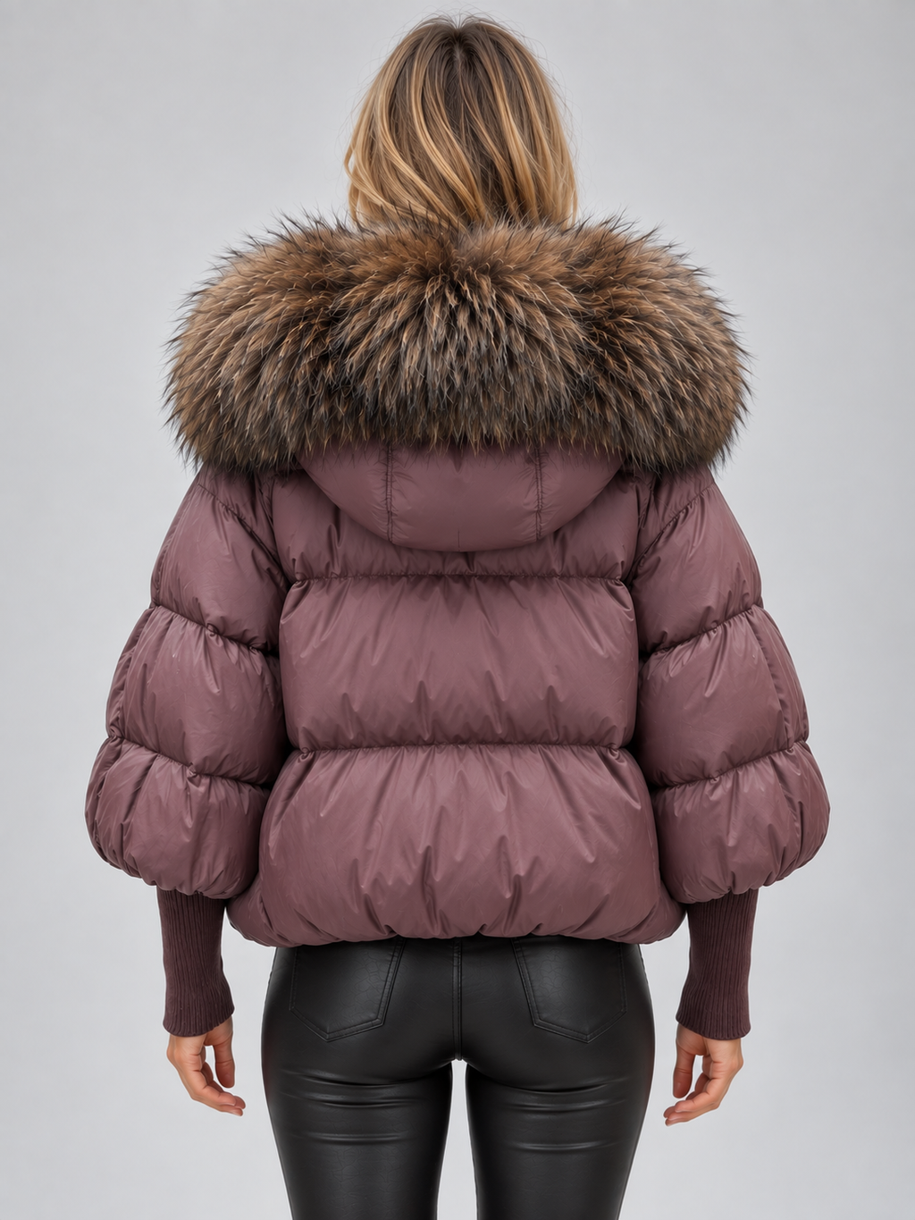 Clementine | Women's Faux Fur Hooded Puffer Jacket Oversized Padded Winter Coat