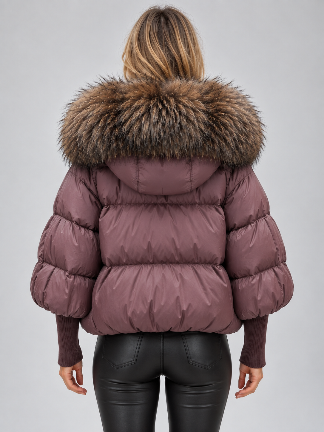 Clementine | Women's Faux Fur Hooded Puffer Jacket Oversized Padded Winter Coat