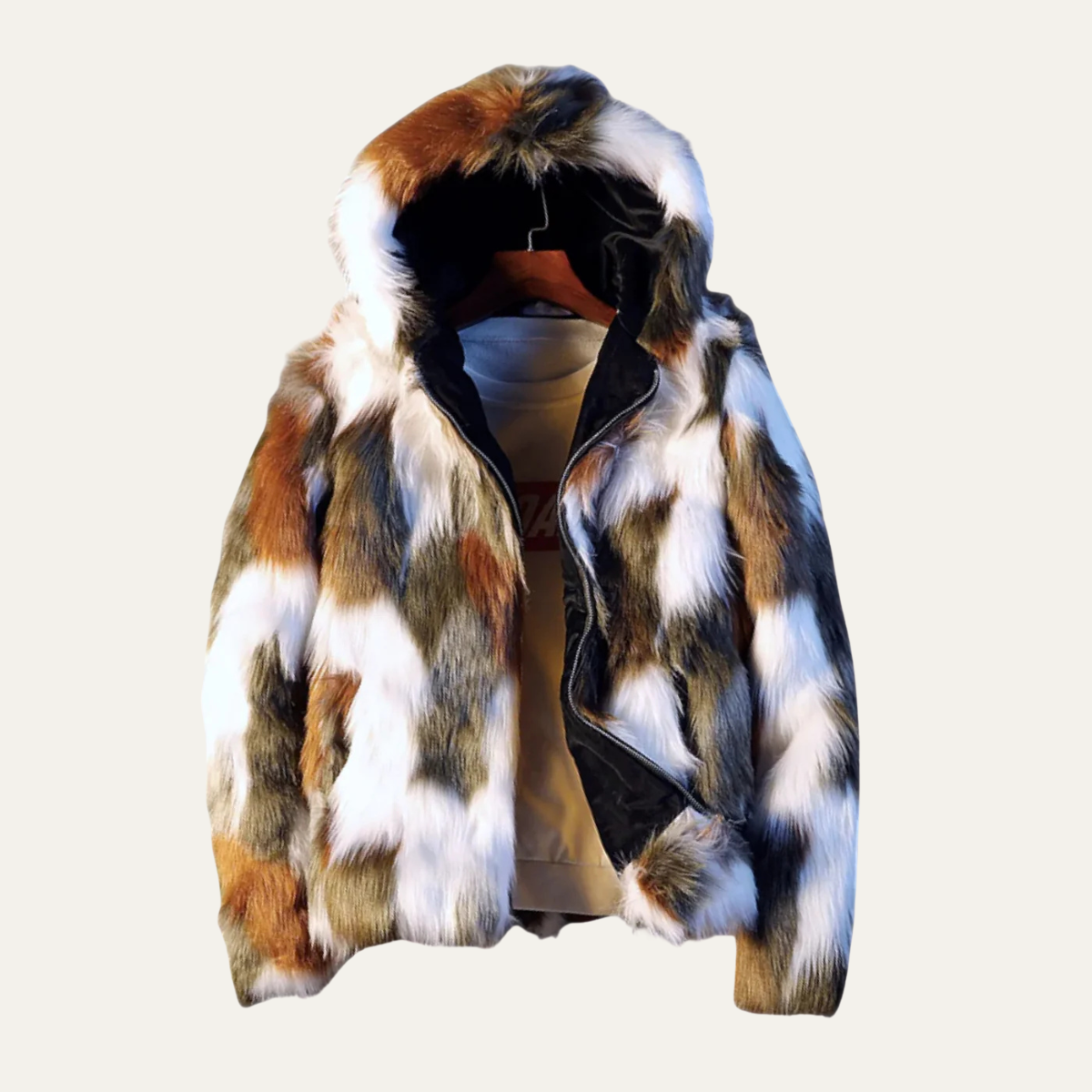 Garda | Men's Hooded Jacket, Elegant Soft Fur Winter Jacket