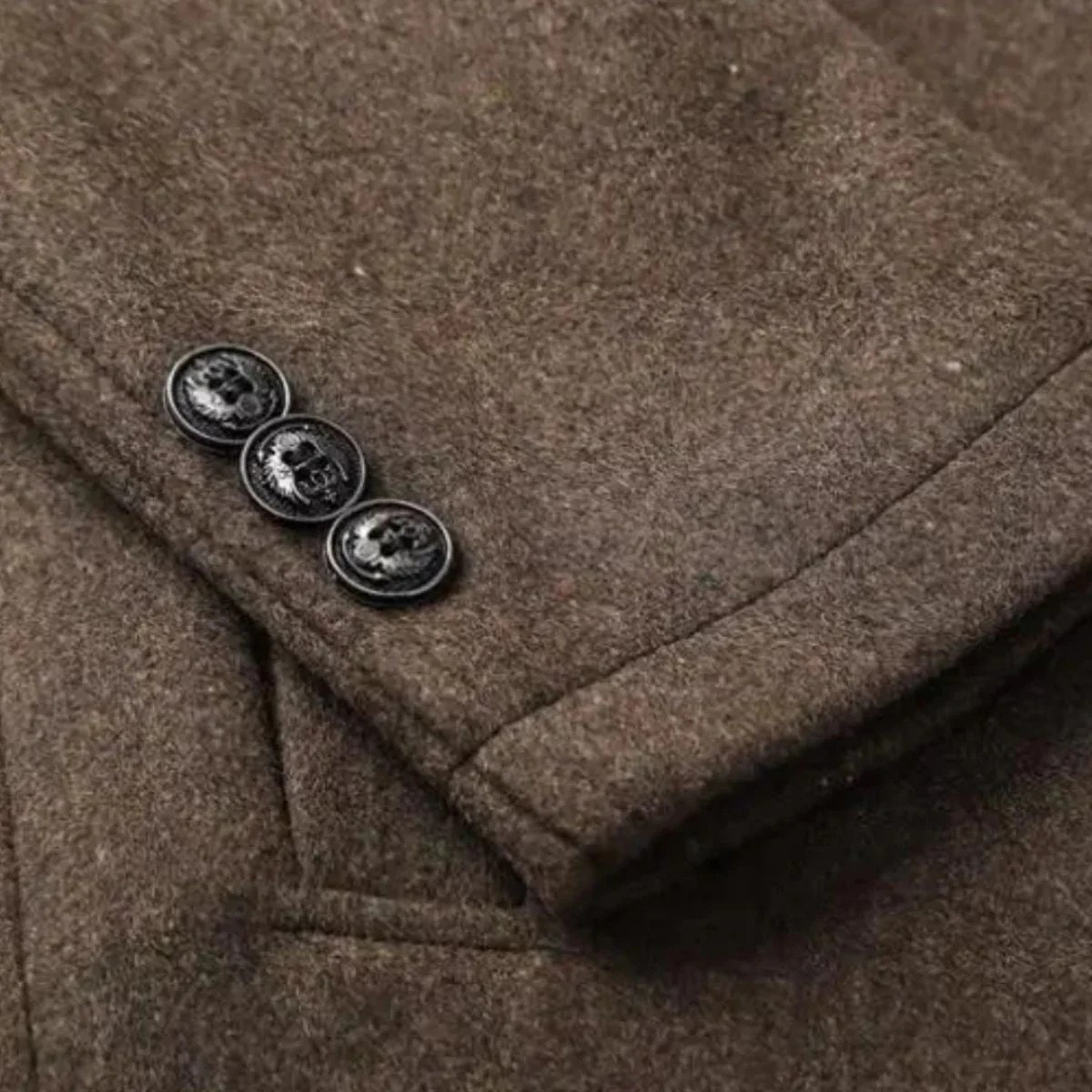 Broadway | Men's Trench Coat, Wool Blend Classic Winter Coat