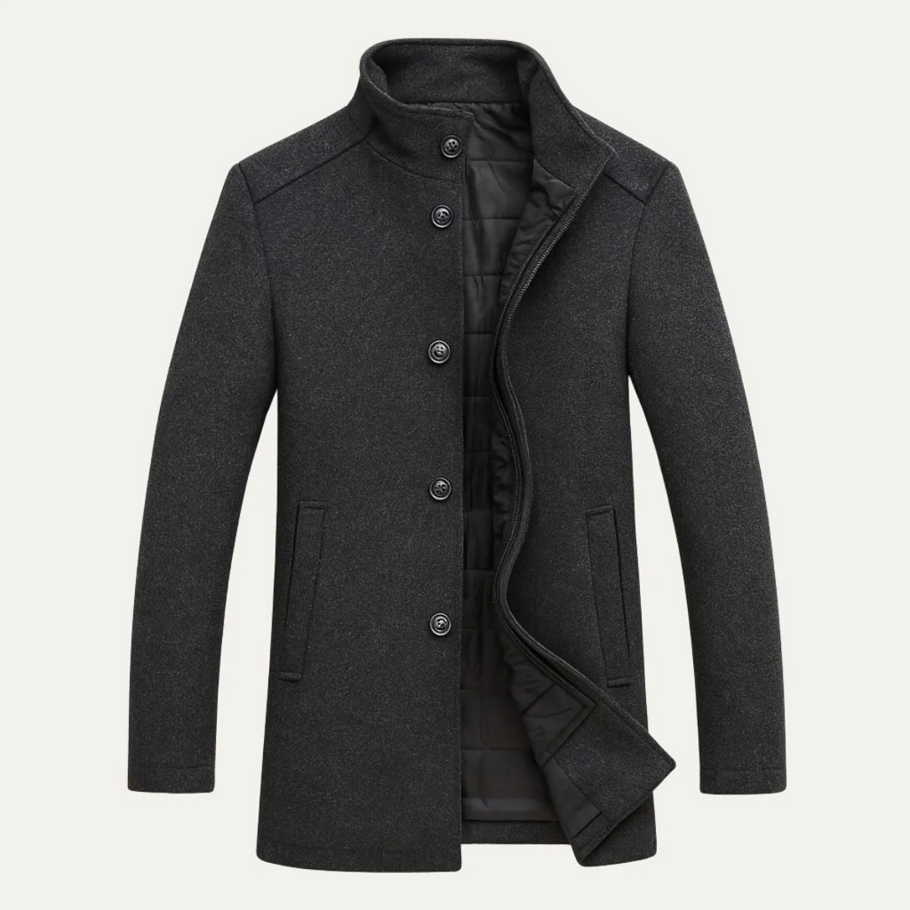 Broadway | Men's Trench Coat, Wool Blend Classic Winter Coat