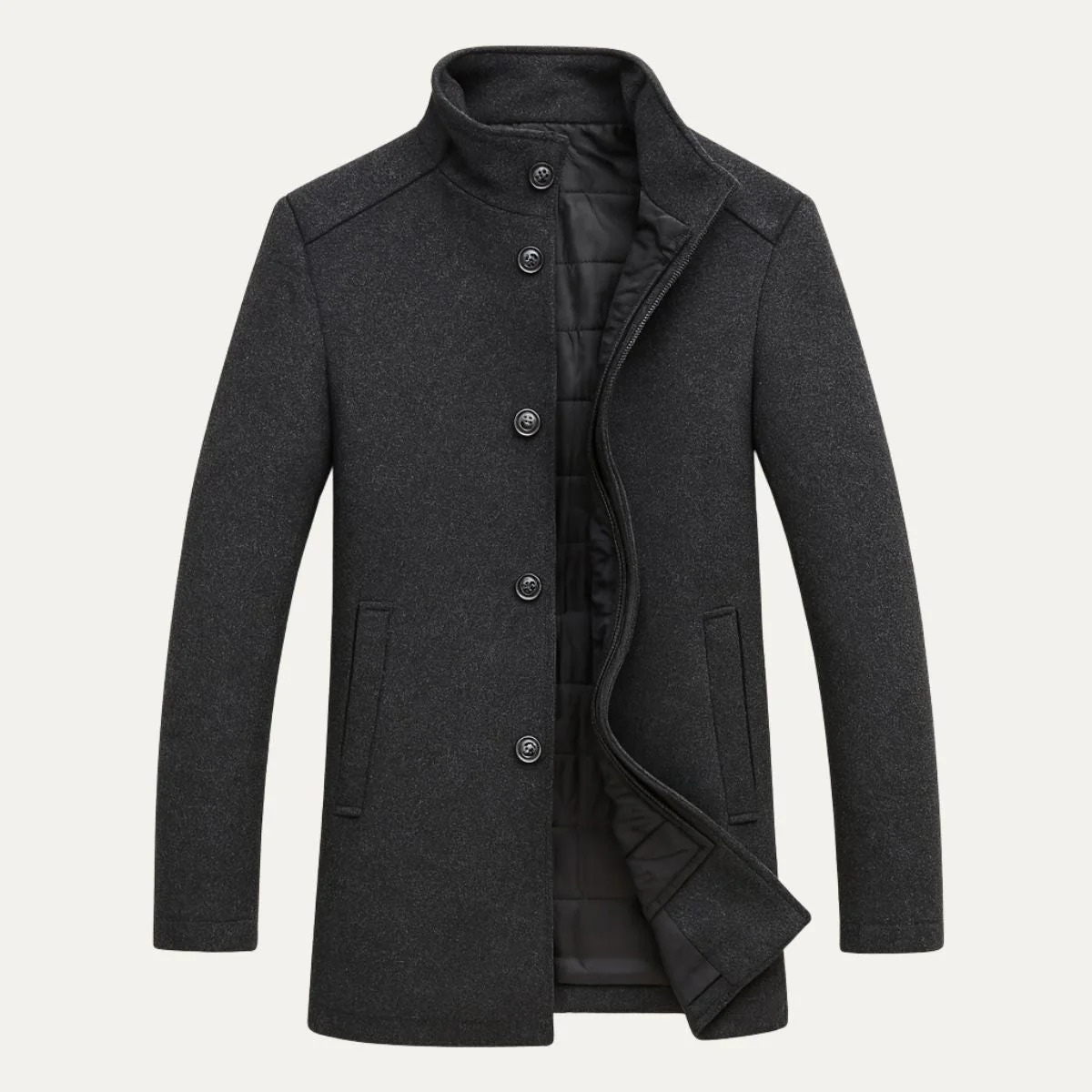 Broadway | Men's Trench Coat, Wool Blend Classic Winter Coat