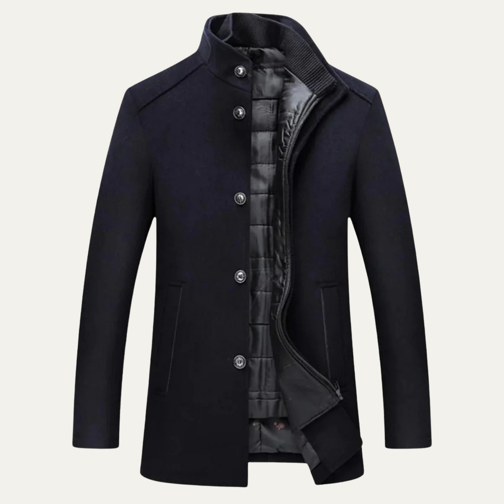 Broadway | Men's Trench Coat, Wool Blend Classic Winter Coat