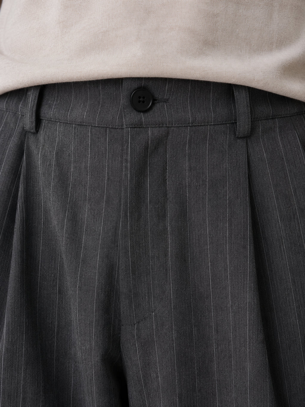 Desmond | Men's Pinstripe Wide Leg Trousers Baggy Tailored Smart Autumn Winter