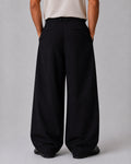 Desmond | Men's Pinstripe Wide Leg Trousers Baggy Tailored Smart Autumn Winter