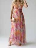 Adele | Women's Soft Wrap Maxi Dress, Flowy Summer Dress