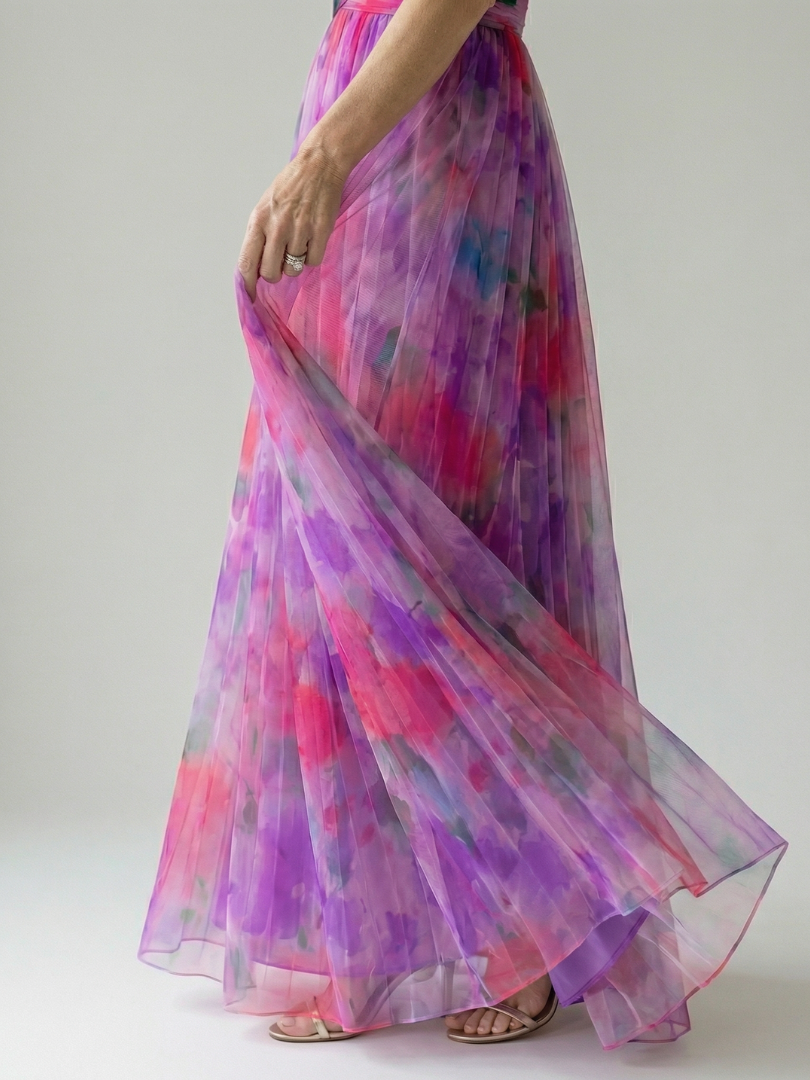 Adele | Women's Soft Wrap Maxi Dress, Flowy Summer Dress