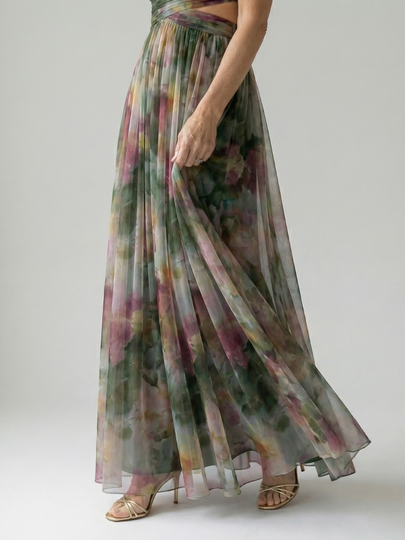 Adele | Women's Soft Wrap Maxi Dress, Flowy Summer Dress
