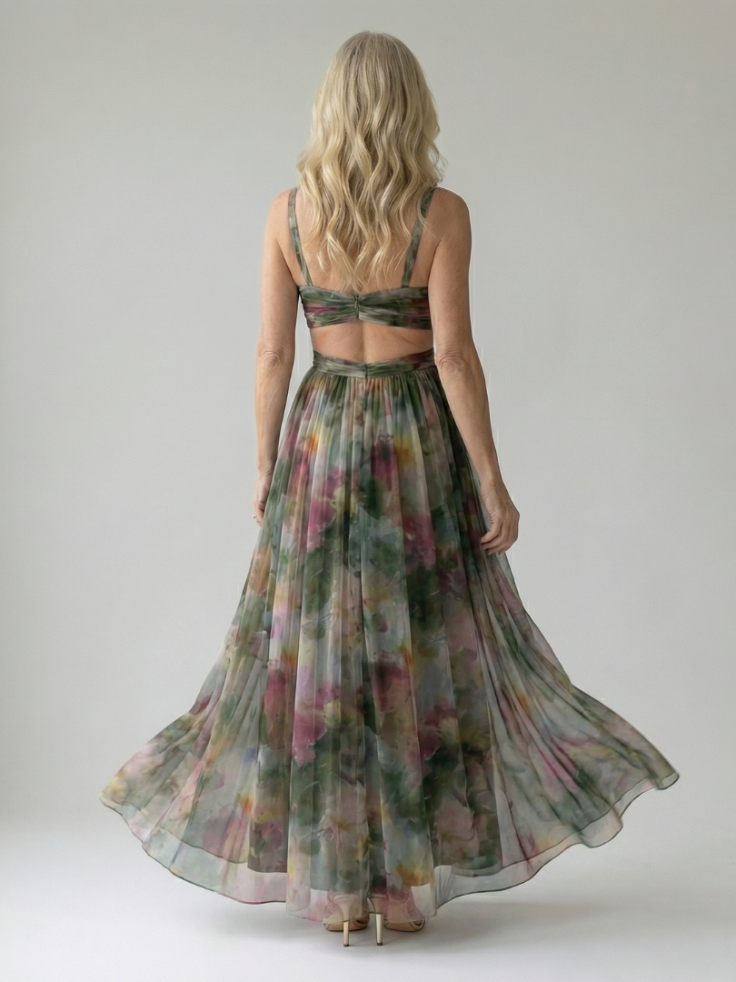 Adele | Women's Soft Wrap Maxi Dress, Flowy Summer Dress