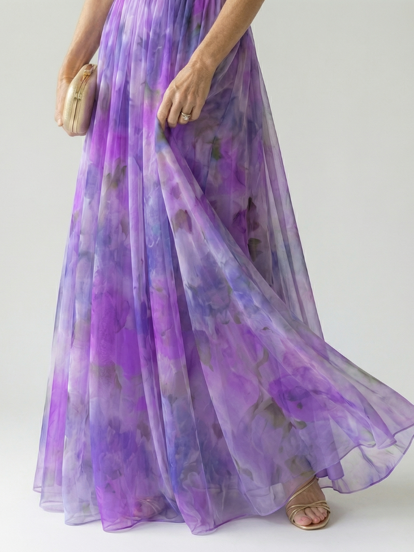 Adele | Women's Soft Wrap Maxi Dress, Flowy Summer Dress
