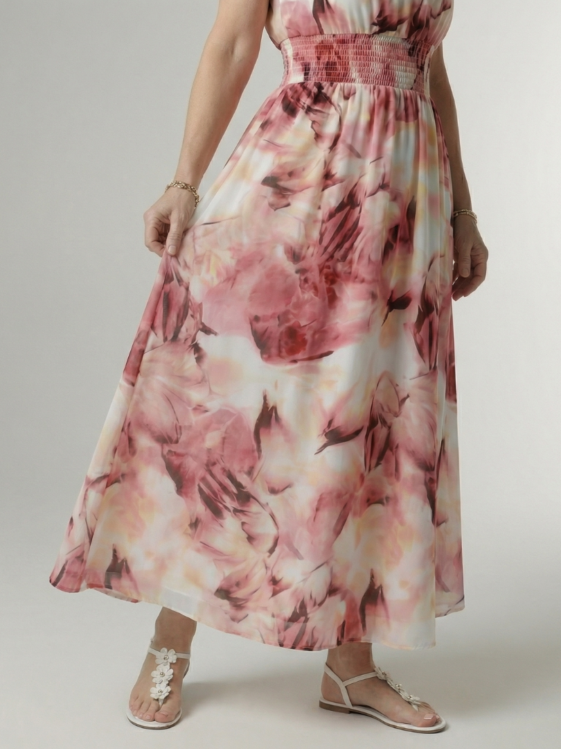 Harlow | Women's Gathered Halter Midi Dress, Summer Dress