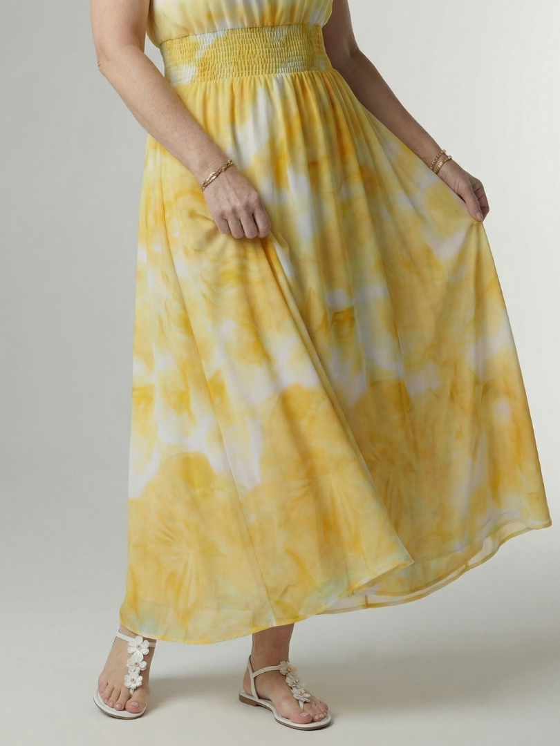 Harlow | Women's Gathered Halter Midi Dress, Summer Dress