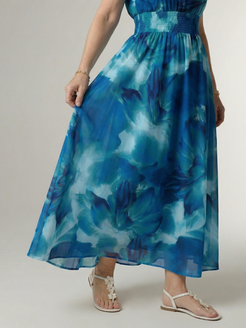 Harlow | Women's Gathered Halter Midi Dress, Summer Dress