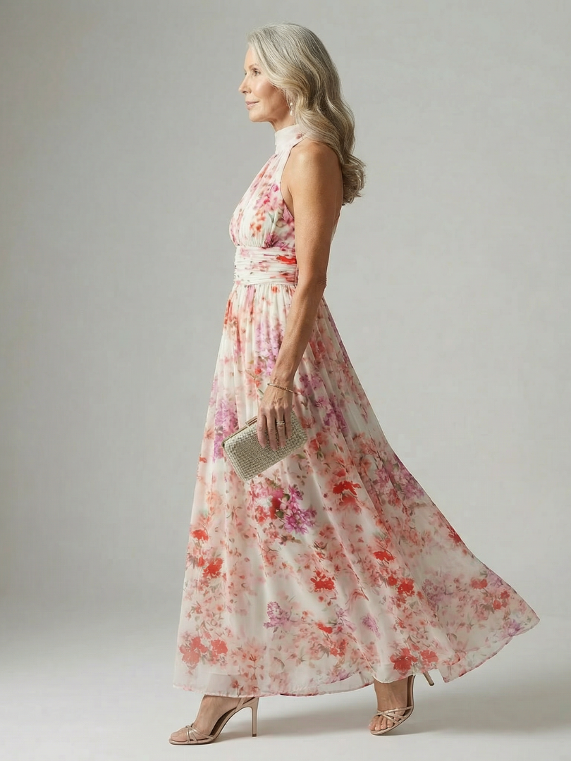 Elodie | Women's Easy Flow Maxi Dress, Floral Summer Dress - Floral