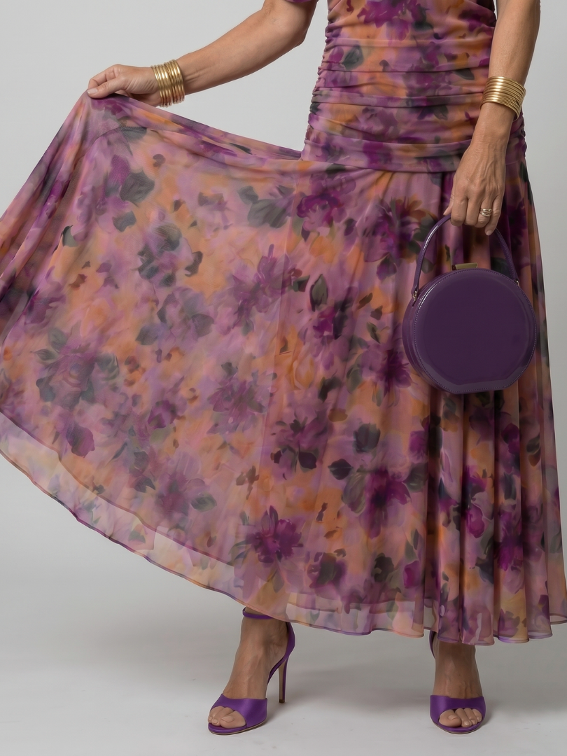 Sabine | Women's Off Shoulder Flow Midi Dress, Summer Dress