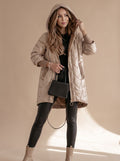 Erna | Women's Classic Long Coat Hooded Design Thick Lining Autumn Winter