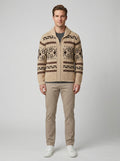 Ramsey | Men's Shawl Collar Cardigan, Cashmere Button-Up Winter Knit - Front [Lystr 6a8612a8346c7d0de359f73c:front]