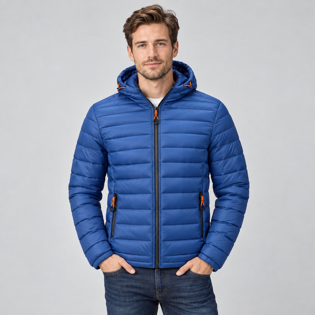 Finn | Men's Lightweight Hooded Puffer Jacket Quilted Winter
