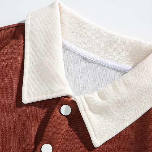 Sawyer | Men's Polo Sweatshirt, Cotton Winter Knit