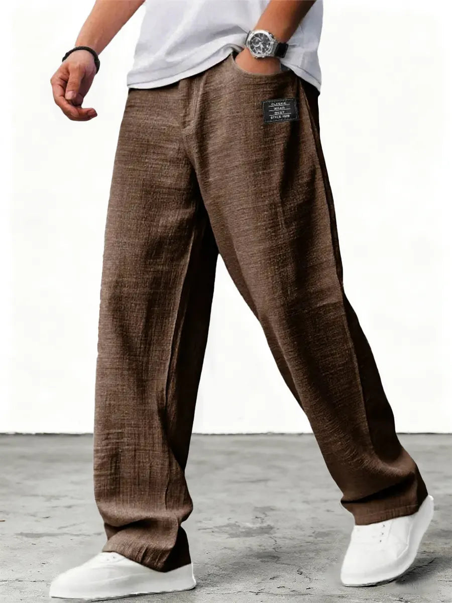 Oliver | Men's Wide-Leg Trousers, Lightweight Summer Pants