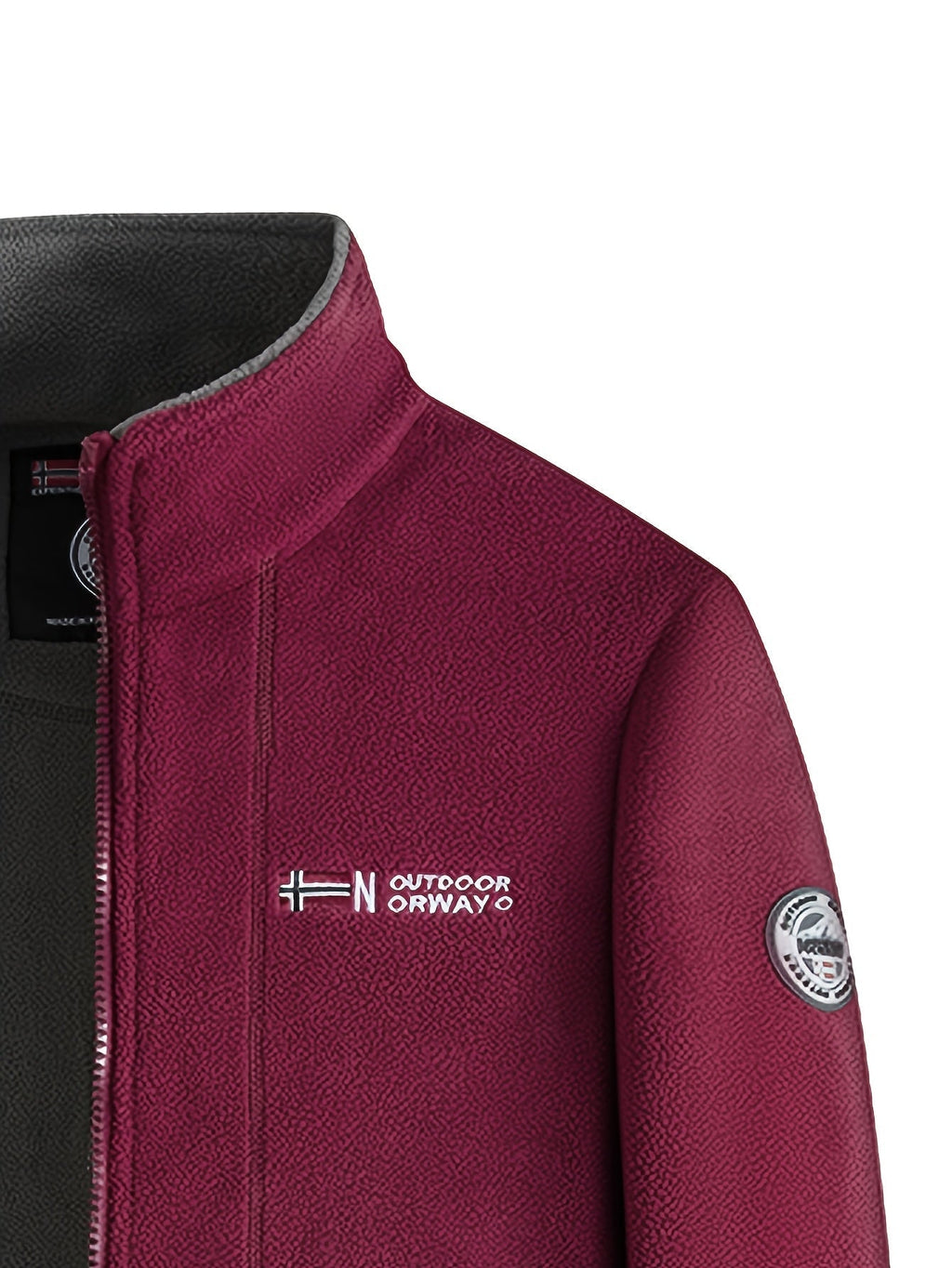 Julius | Men's Fleece Jacket, Outdoor Warm Zip Jacket