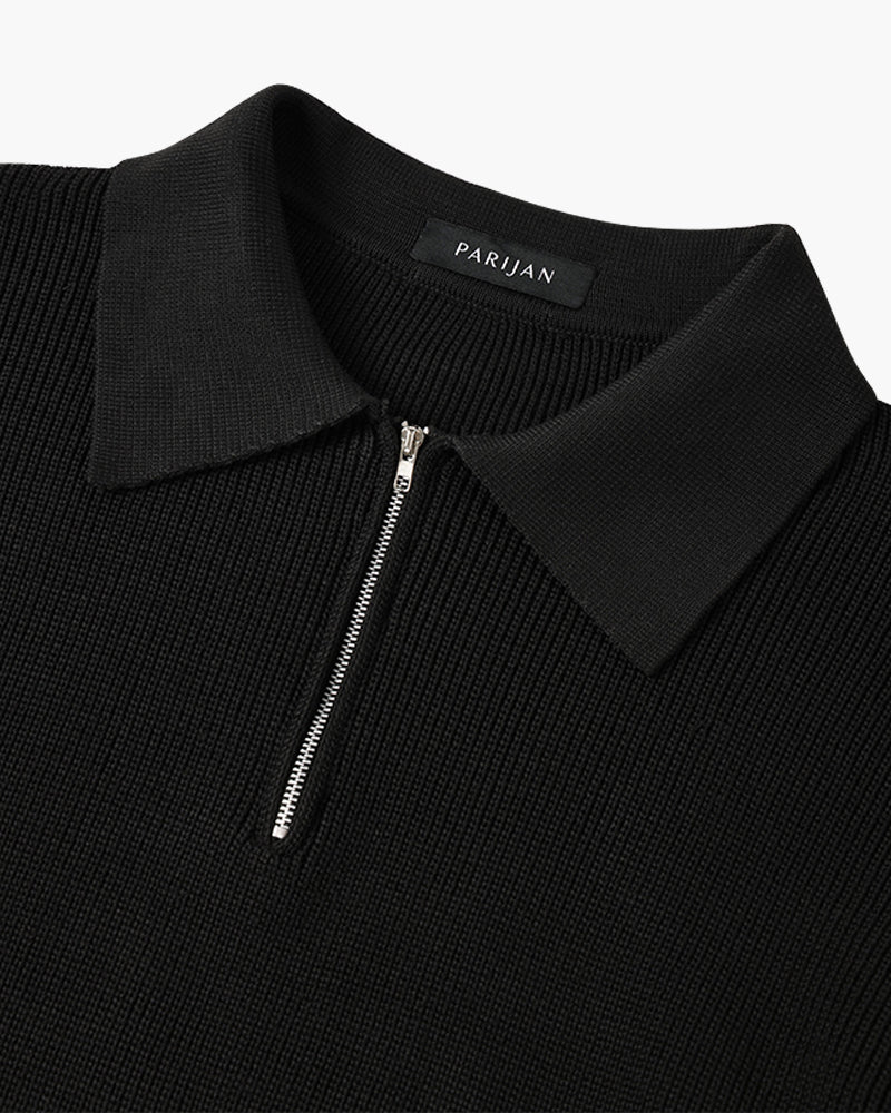 Rason | Men's Zipped Sweater, Modern Winter Knit
