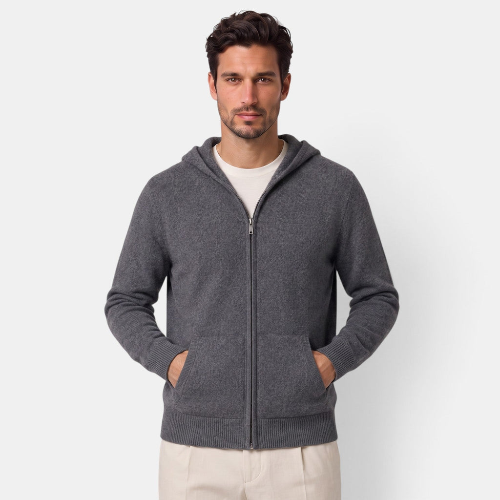 Mateo | Men's Merino Wool Zip Jacket, Lightweight Winter Knit