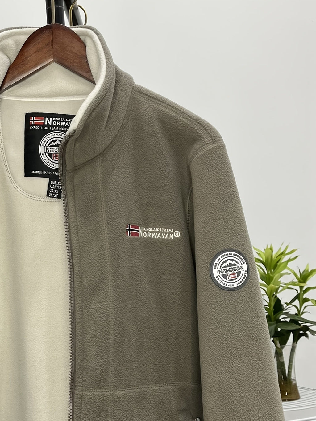 Julius | Men's Fleece Jacket, Outdoor Warm Zip Jacket