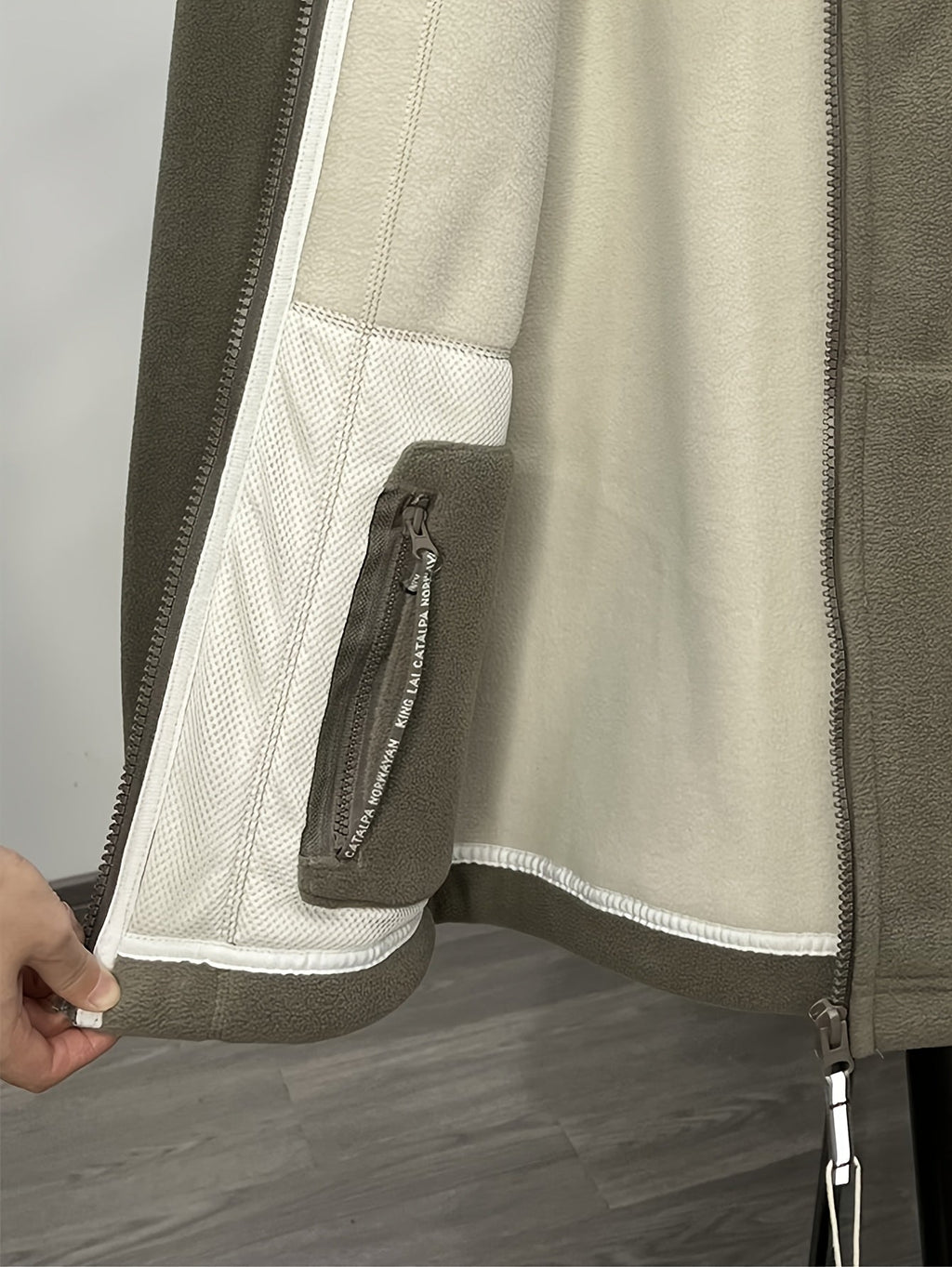 Julius | Men's Fleece Jacket, Outdoor Warm Zip Jacket