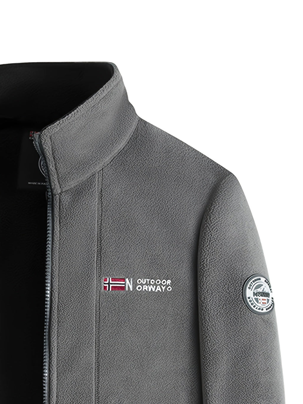 Julius | Men's Fleece Jacket, Outdoor Warm Zip Jacket