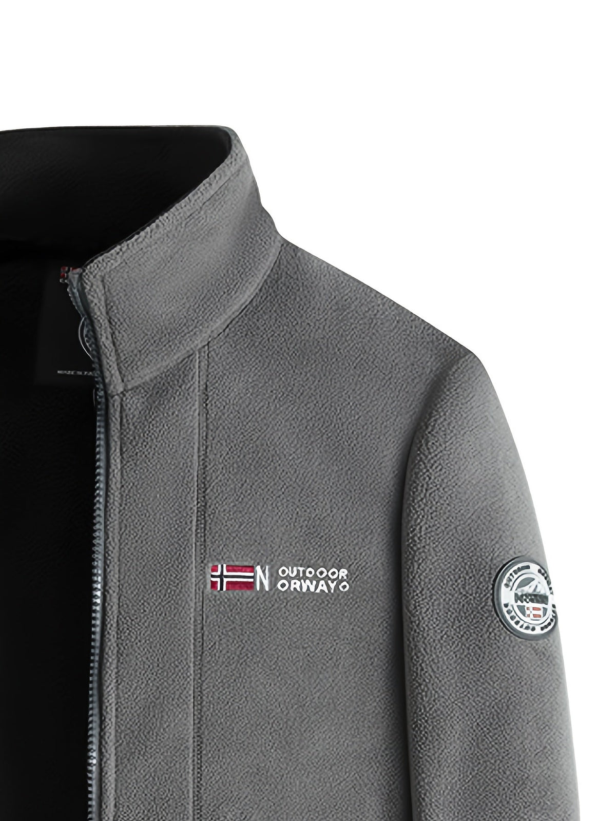 Julius | Men's Fleece Jacket, Outdoor Warm Zip Jacket