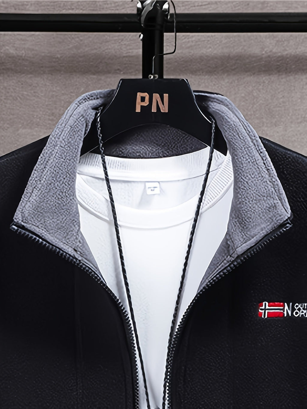 Julius | Men's Fleece Jacket, Outdoor Warm Zip Jacket
