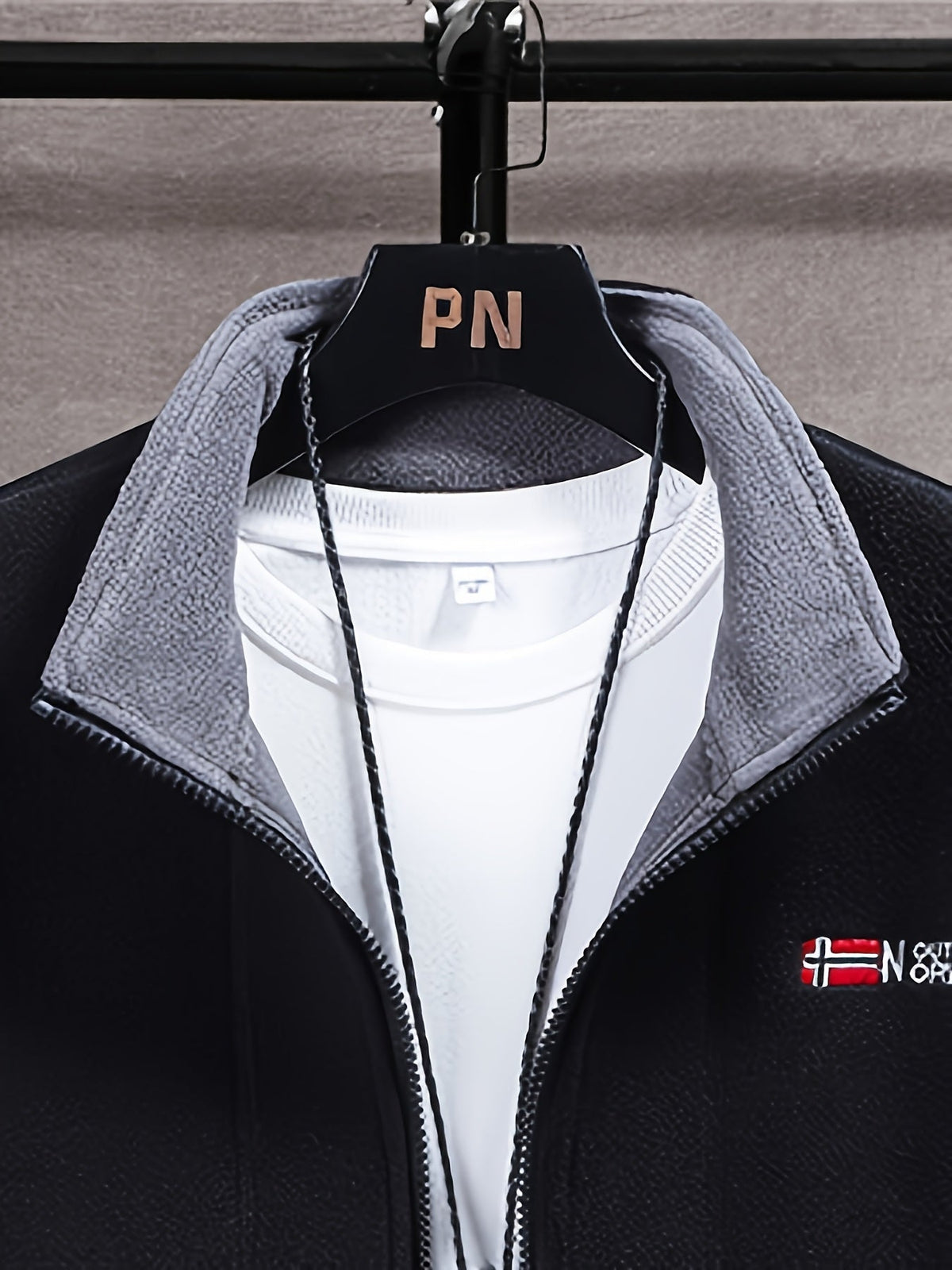 Julius | Men's Fleece Jacket, Outdoor Warm Zip Jacket
