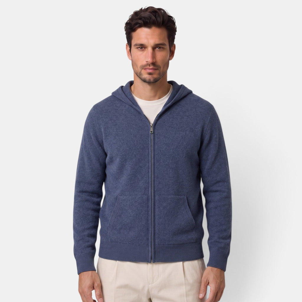 Mateo | Men's Merino Wool Zip Jacket, Lightweight Winter Knit
