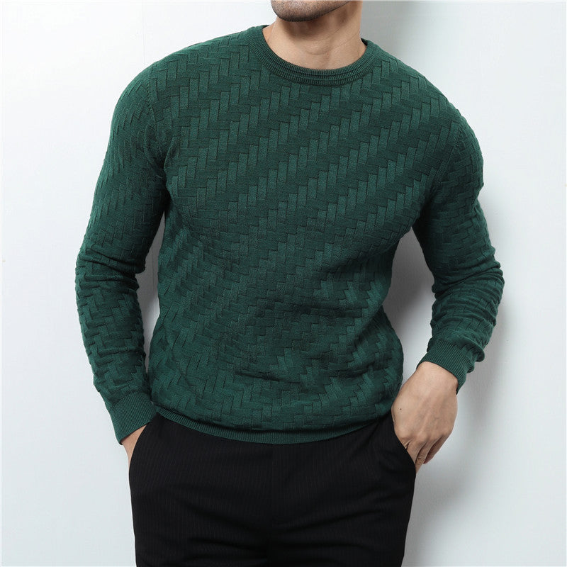 Maddox | Men's Cotton Sweater, Soft Winter Knit