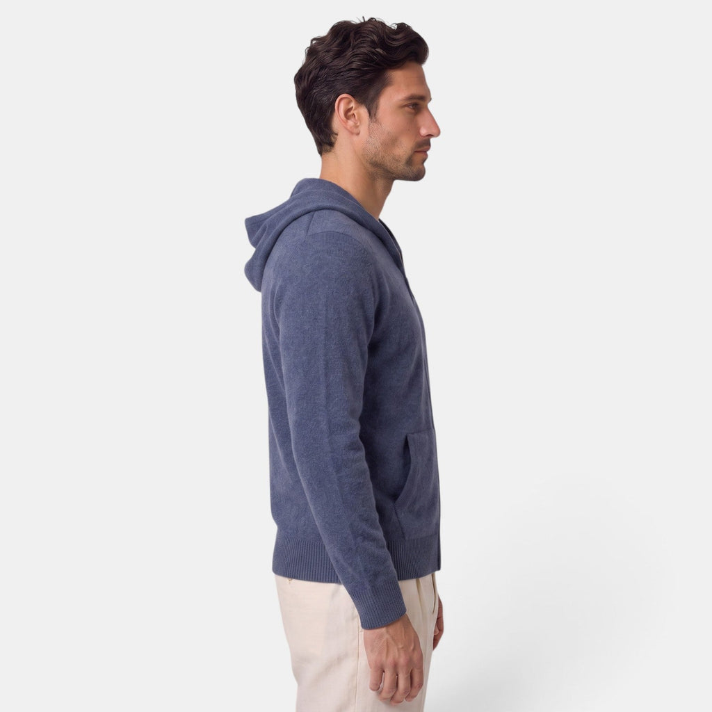 Mateo | Men's Merino Wool Zip Jacket, Lightweight Winter Knit
