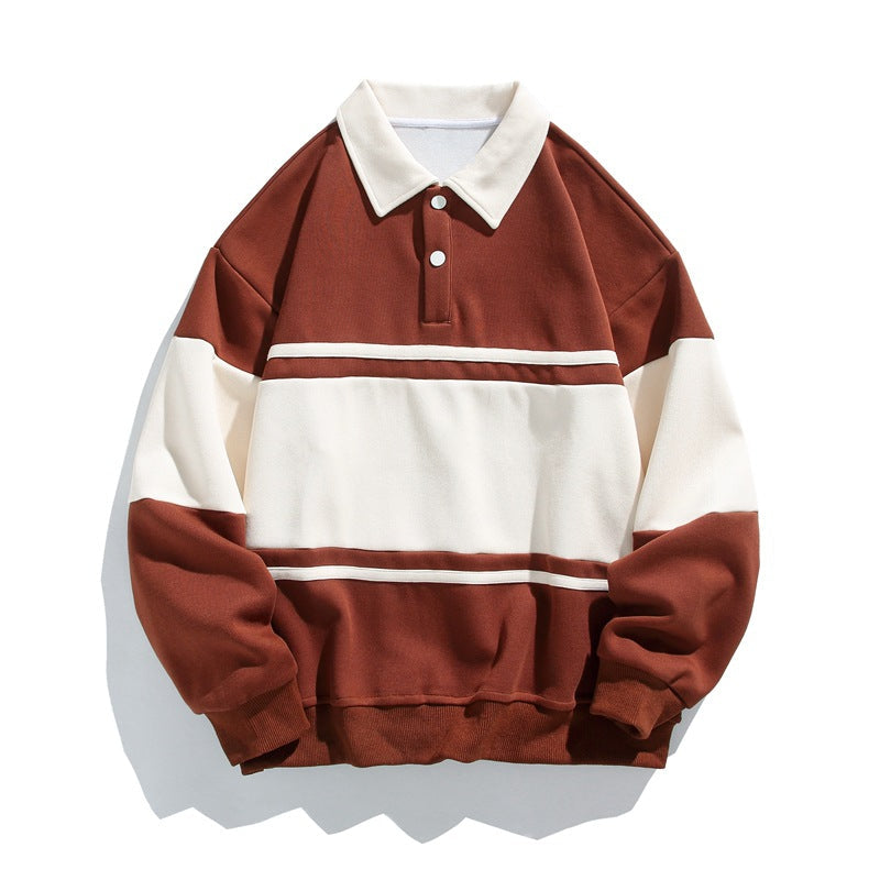 Sawyer | Men's Polo Sweatshirt, Cotton Winter Knit