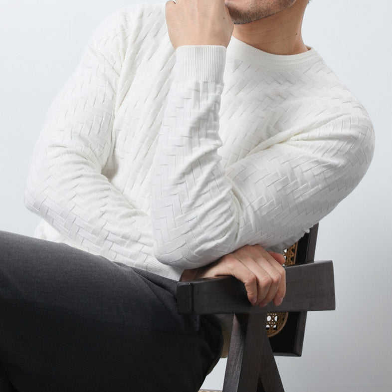 Maddox | Men's Cotton Sweater, Soft Winter Knit