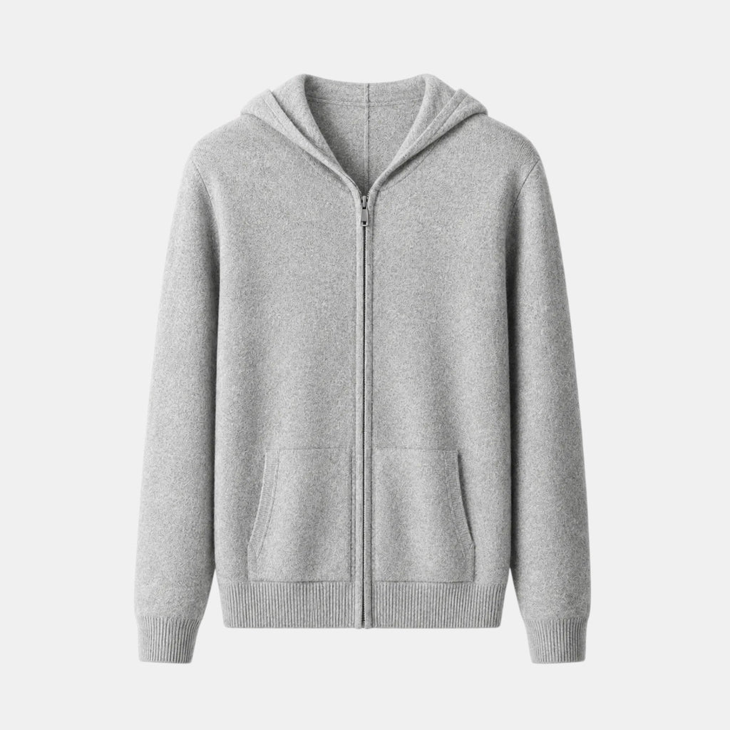 Mateo | Men's Merino Wool Zip Jacket, Lightweight Winter Knit