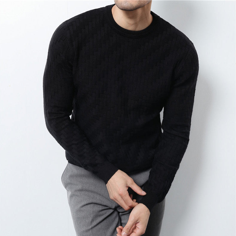 Maddox | Men's Cotton Sweater, Soft Winter Knit
