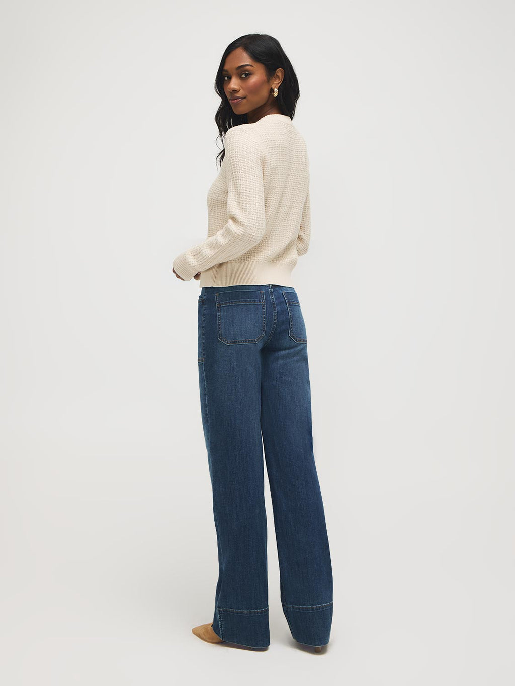 Odette | Women's Cardigan, Cotton Blend Button-Front Winter Cardigan