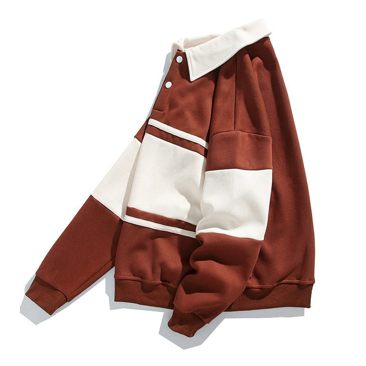 Sawyer | Men's Polo Sweatshirt, Cotton Winter Knit
