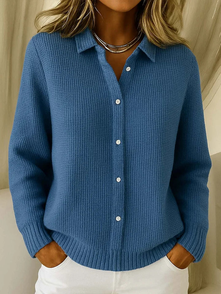 Harlow | Women's Cozy Knit Cardigan Button Front Longline Casual Winter